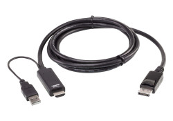 HDMI 2.0 кабель на displayport 1.8м ATEN 2L-7D02HDP - фото